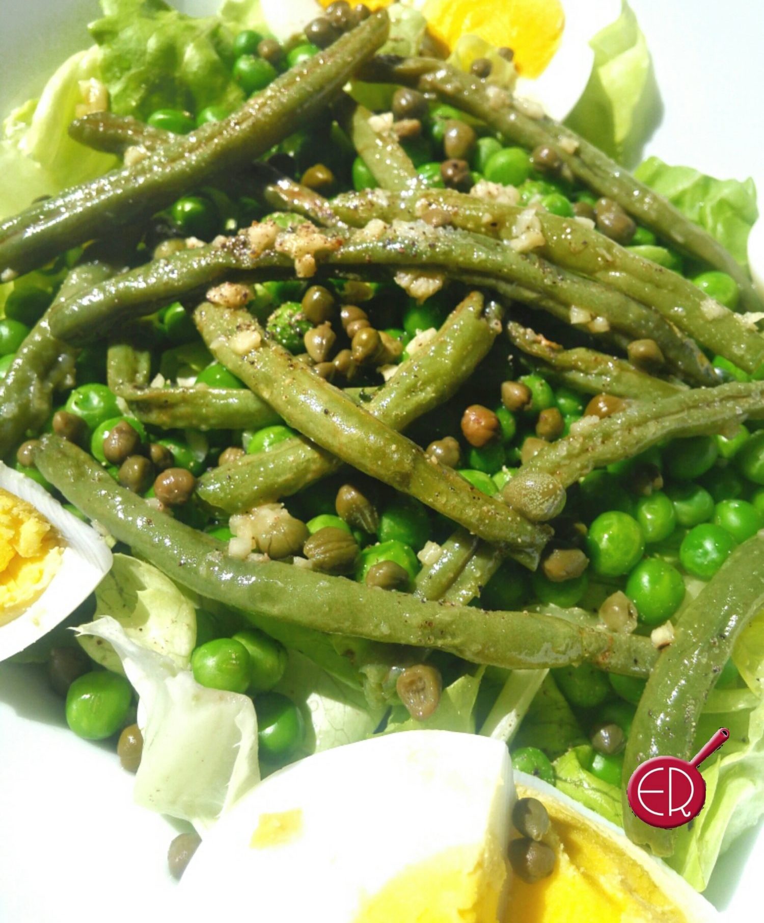 Garlicky Green Beans & Pea Salad with Capers